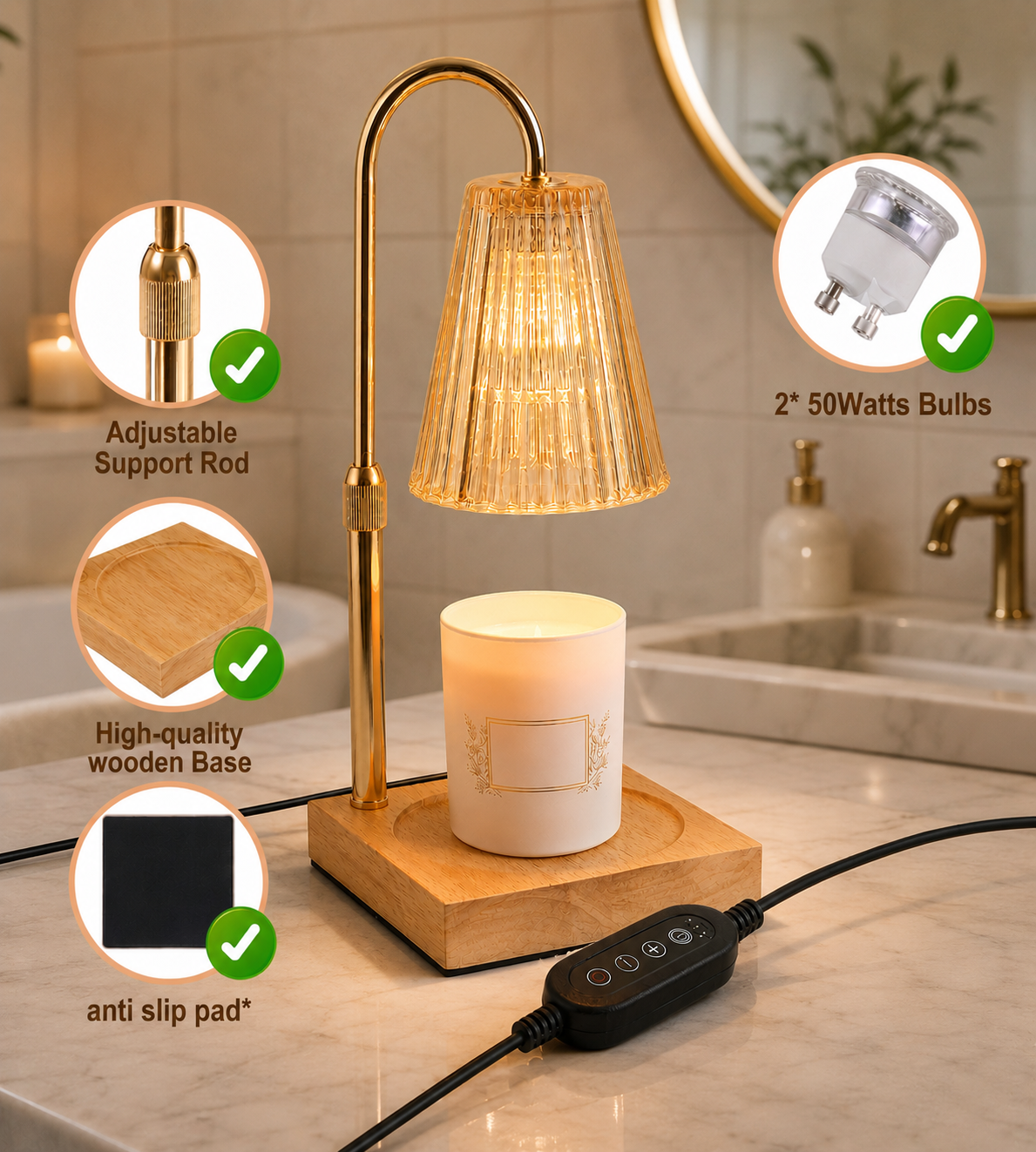 The Candle Warmer Lamp by Lumelle — No Flame, Pure Ambiance